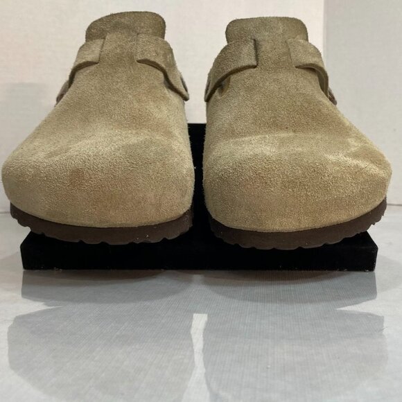 Birkenstock Boston Soft Footbed Suede Clogs Taupe EU 43 Regular main image 13